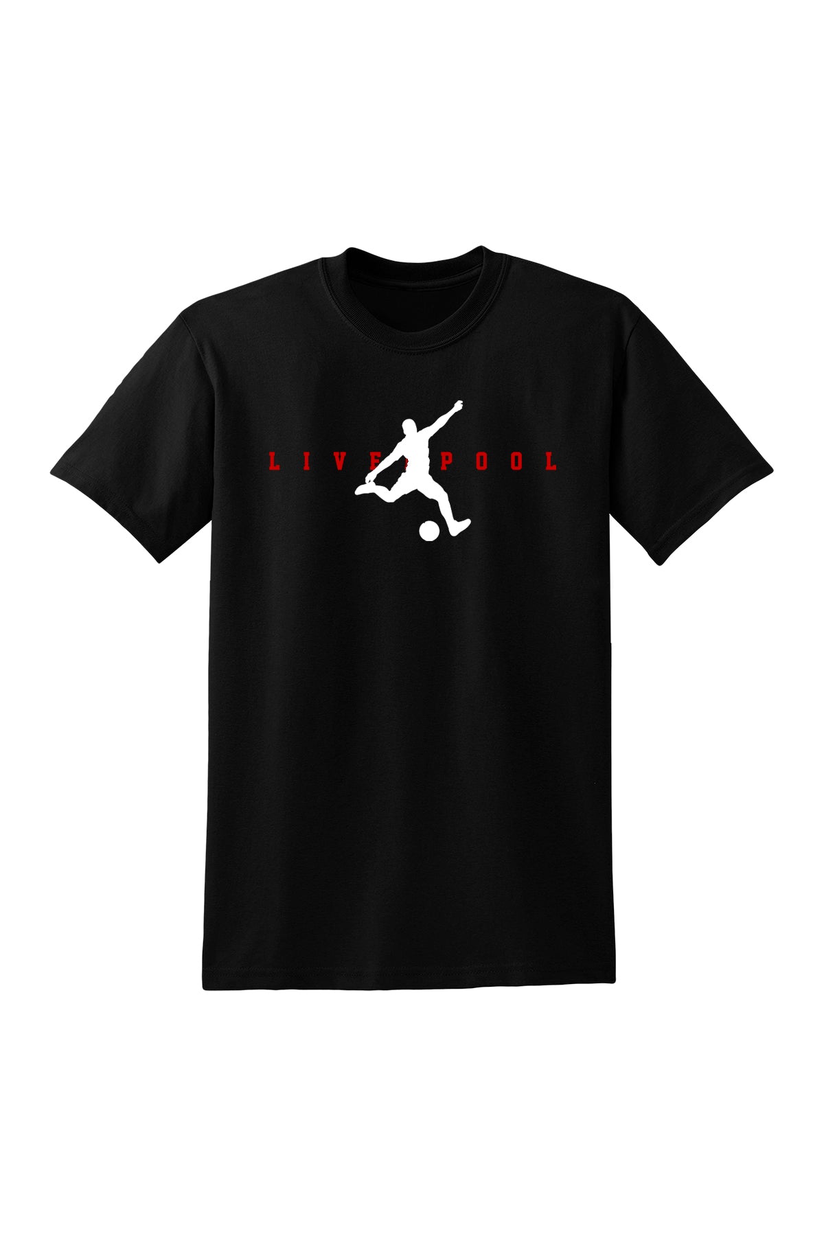 Liverpool Kick Man T-Shirt Black