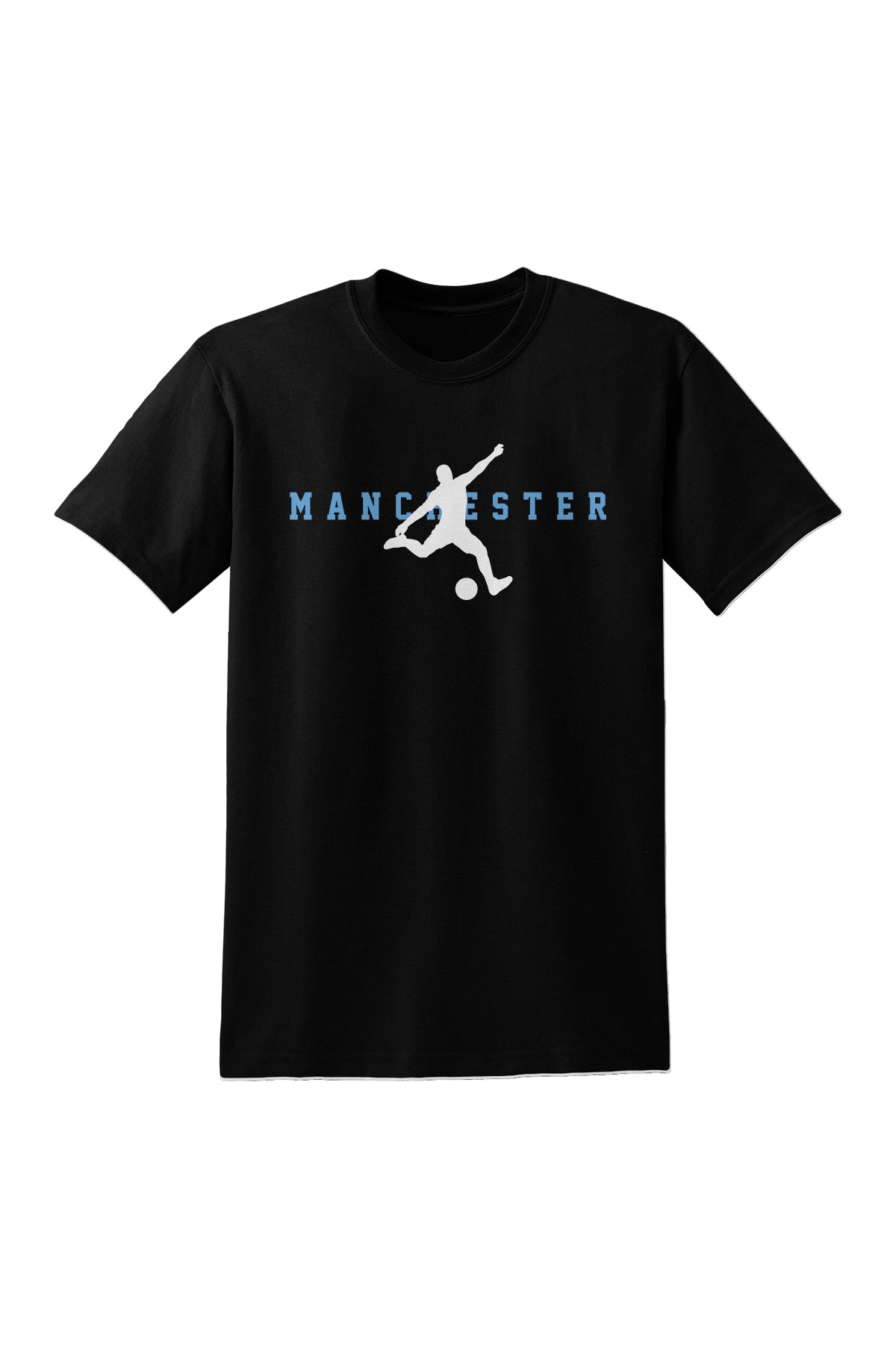 Man City Kick Man T-Shirt Black