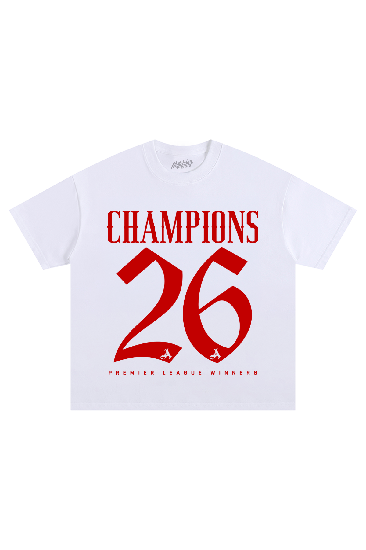 Champions 26 Premier League Winners T-Shirt - White