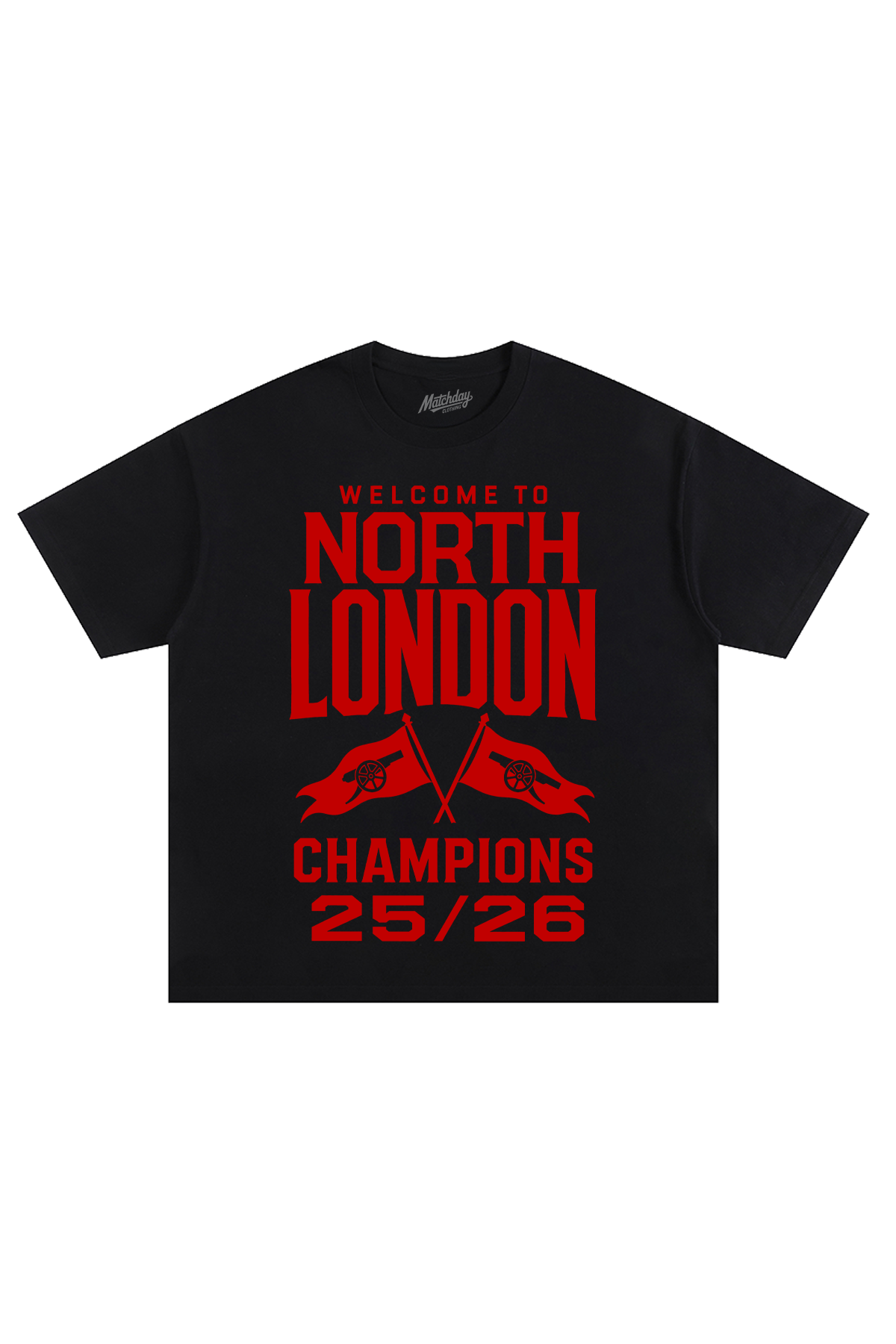 Welcome to North London Champions T-Shirt - Black